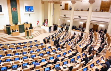 В парламенте Грузии произошла драка из-за скандального закона об «иноагентах»