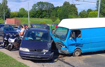 В Гродно произошла массовая авария