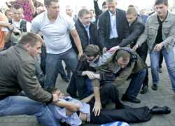 В Минске жестоко разогнана акция протеста против ввода российских войск (Фото, видео, обновлено)