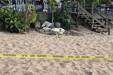 На турецкий пляж море вынесло московитский беспилотник