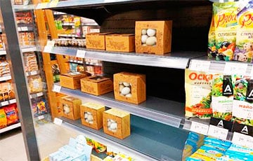 Из беларусских магазинов пропали куриные яйца