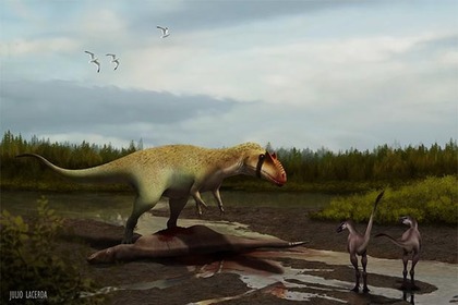 Найден охотившийся на тираннозавров динозавр