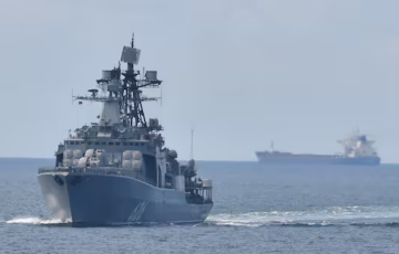 В Балтийском море московитский эсминец преследовал немецкий фрегат