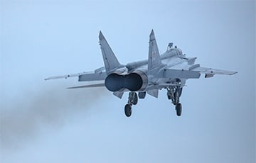 В Мачулищах взлетел московитский МиГ-31К с ракетами «Кинжал»
