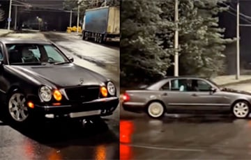 Водитель Mercedes похвалился в сети видео дрифта