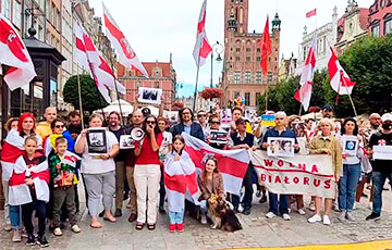 Беларусы Гданьска, Сопота и Гдыни вышли на акцию солидарности