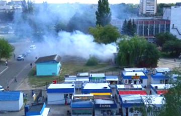 На рынке в центре Светлогорска случился пожар