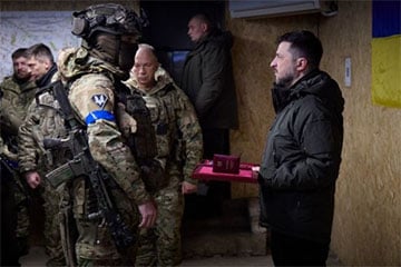 Зеленский записал видео с передового командного пункта в Купянске