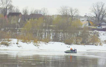В Полоцке 88-летнего рыбака унесло на льдине по Западной Двине