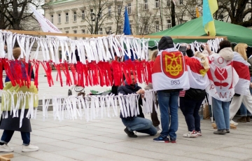 В Литве беларусы ярко отметили День Воли