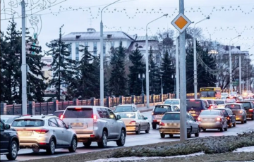 Пробки в центре Минска будут еще целый месяц