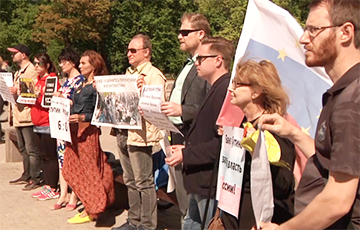 В Вильнюсе протестовали против инаугурации Путина
