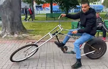 Подростки в Слуцке собрали велосипед, который поражает всех