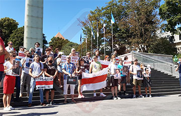 В столице Эстонии прошла акция солидарности с белорусским народом