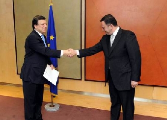 Евдоченко вручил верительные грамоты председателю Еврокомиссии Ж.М.Баррозу