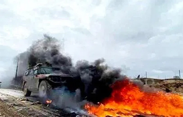 Фотофакт: В Сирии курды уничтожили бронеавтомобиль российско-турецкого патруля