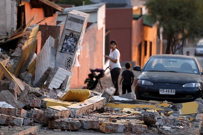 В Чили снова произошло мощное землетрясение