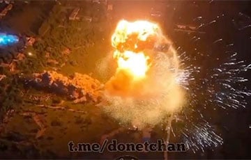 Разгром московитской базы в Макеевке: появилось видео из эпицентра взрыва