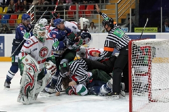 Хоккеисты минского "Динамо" прервали свою четырехматчевую победную серию в чемпионате КХЛ