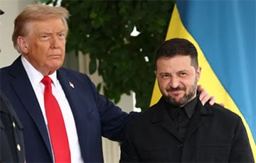 Для переговоров Трампа и Зеленского развернули огромную карту Украины