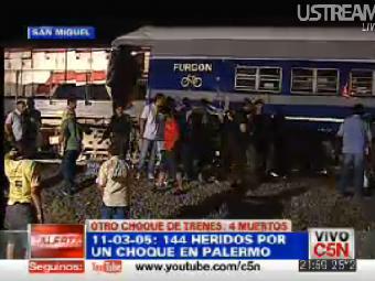 При столкновении поездов в Аргентине пострадали десятки человек