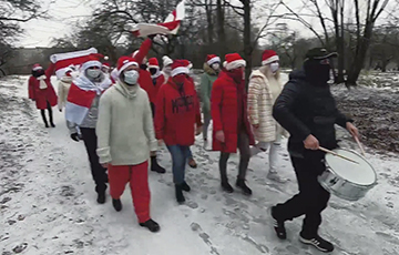 Минчане Юго-Запада эффектно поздравили Беларусь с Рождеством