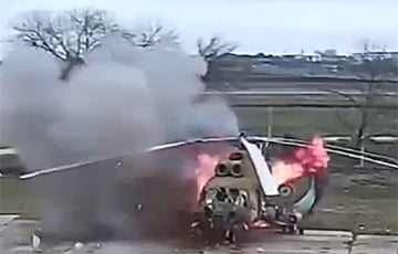В непризнанном Приднестровье сгорел военный вертолет