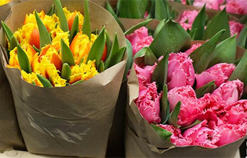 В Минске к 8 Марта появились специально «заряженные» тюльпаны