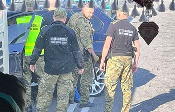 Очевидцы: Московит протаранил шлагбаум на польско-беларусской границе