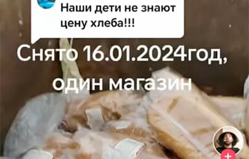 «Раздали бы людям бесплатно!»: беларусов шокировала гора батонов в мусорке у магазина