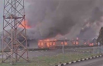 В Белгородском районе Московии горит тарможенный терминал