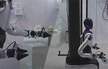 В Китае создали робота, который убирает в отеле и даже ухаживает за цветами