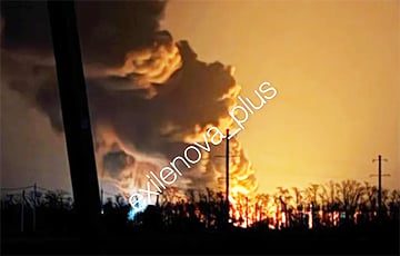ВСУ подожгли нефтебазу в Краснодарском крае РФ