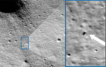 Первый частный корабль послал на Землю фотографии с поверхности Луны