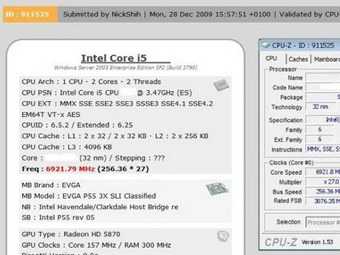Новый процессор Intel разогнали почти до 7 гигагерц