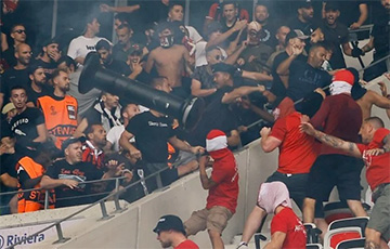 Фанаты «Кельна» устроили массовую драку с болельщиками «Ниццы» перед матчем Лиги конференций