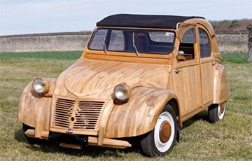 Во Франции создали первое в мире полностью деревянное авто