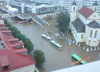 Минск опять затопило (Фото)