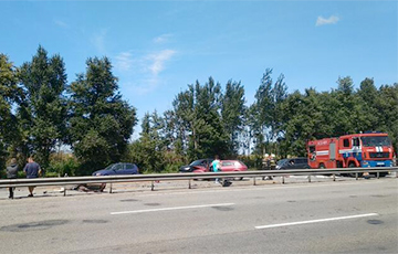 На трассе из Минска в сторону Дзержинска образовалась многокилометровая пробка