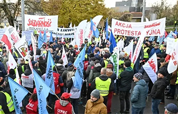 В Щецине прошла акция протеста против импорта удобрений из Беларуси