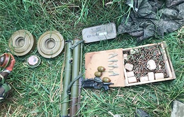 Украинские пограничники на границе с Беларусью обнаружили склад оккупантов
