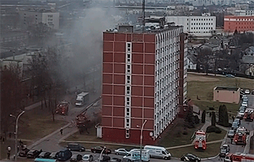 В Минске горело общежитие
