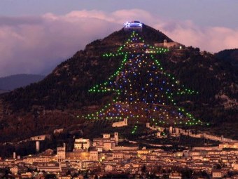 Папа Римский превратил планшет в пульт управления рождественской елкой