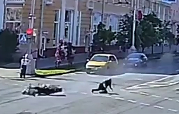 В Гомеле байкер катапультировался с мотоцикла