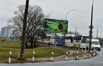 Перед праздниками на границе Беларуси с Польшей выстроились огромные очереди из автобусов