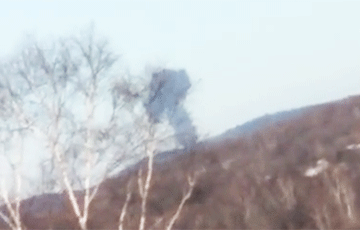 Крушение московитского МиГ-31: появилось видео первых секунд после падения истребителя