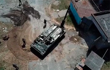 Украинские нацгвардейцы уничтожили самоходную артиллерийскую установку московитов «Пион»