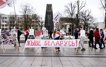 В Вильнюсе прошла акция солидарности с политзаключенными