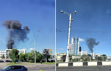 Столбы черного дыма в Минске: стали известны подробности