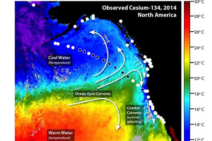 Фукусимский цезий добрался до западного побережья США